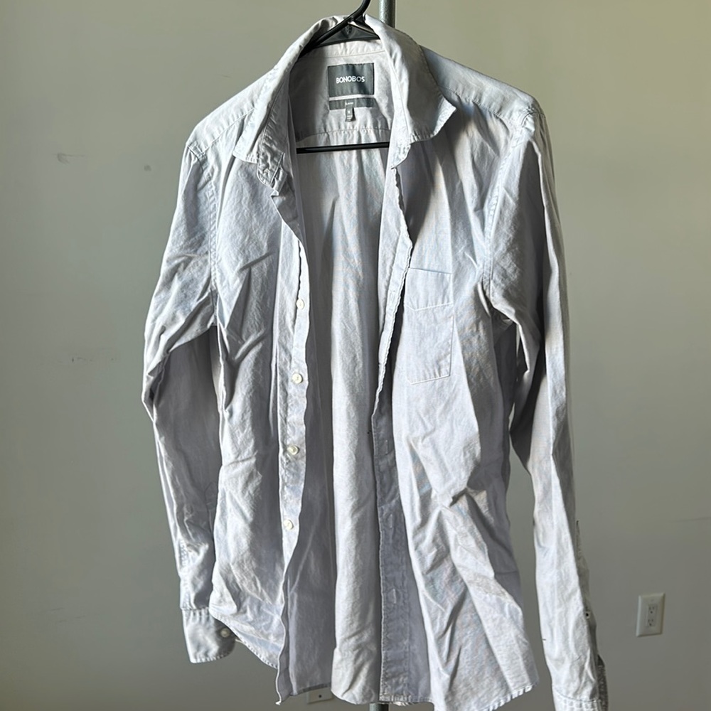 Light Gray Bonobos Button Down Medium